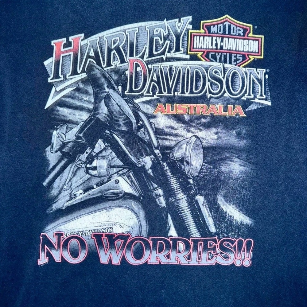 Harley-Davidson Navy and Red Motorcycle Tee